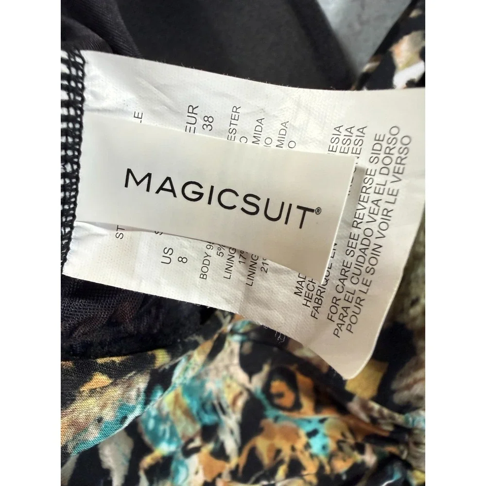 MagicSuit Dani Tankini Swimsuit Size‎ 8 Posh Mosh Ruched Slimming NWT Control